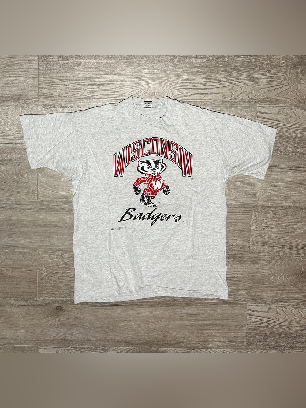 1994 Wisconsin Badgers Rose Bowl Champion Grey Heather Graphic T-Shirt